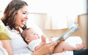 leyendo con mi bebe